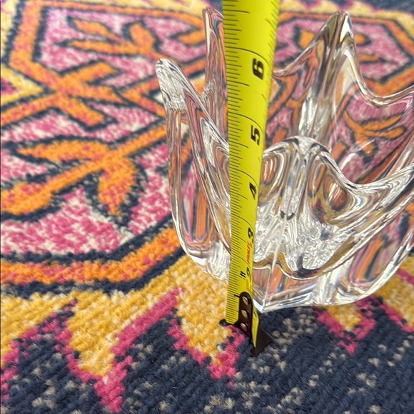 Orrefors Sweden Crystal Belle 6 Point Tulip Bowl Designed by Jan Johansson - Picture 6 of 6